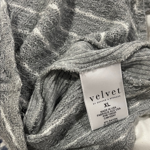 Velvet by Graham & Spencer Striped Women's Top sz XL - Picture 6 of 7